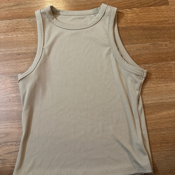 SHEIN Tops - SHEIN Ribbed Tank Top in Light Beige